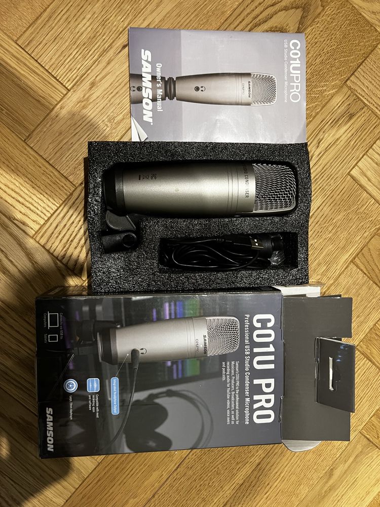 Mikrofon Samson C01U PRO + gratis osłonka i ramię