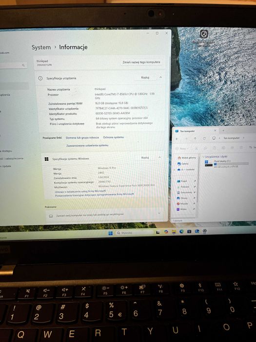 Lenovo Think Pad T490s | 16 GB RAM | 512 GB SSD | Intel i7 | SIM