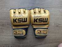 Rękawice MMA KSW z podpisem Bartos/Pawlak