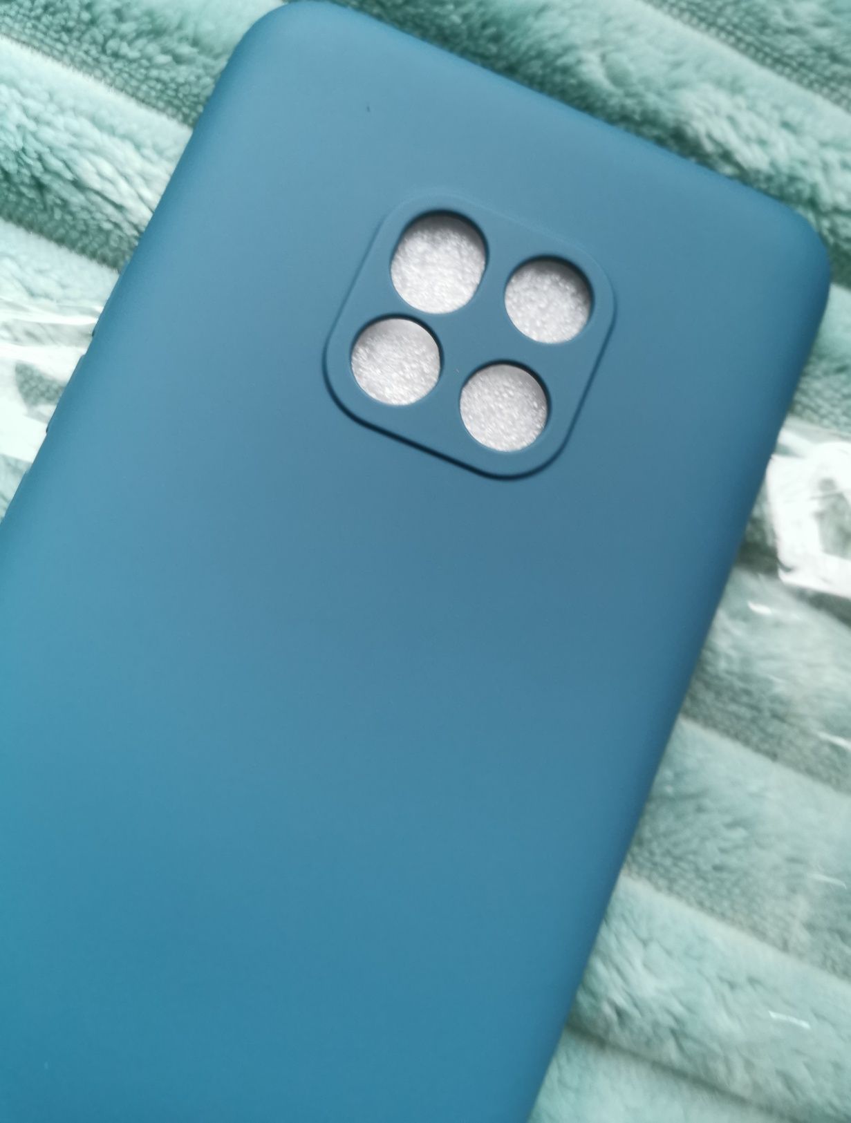 Huawei Mate 20 pro etui Blue i folia na ekran mat