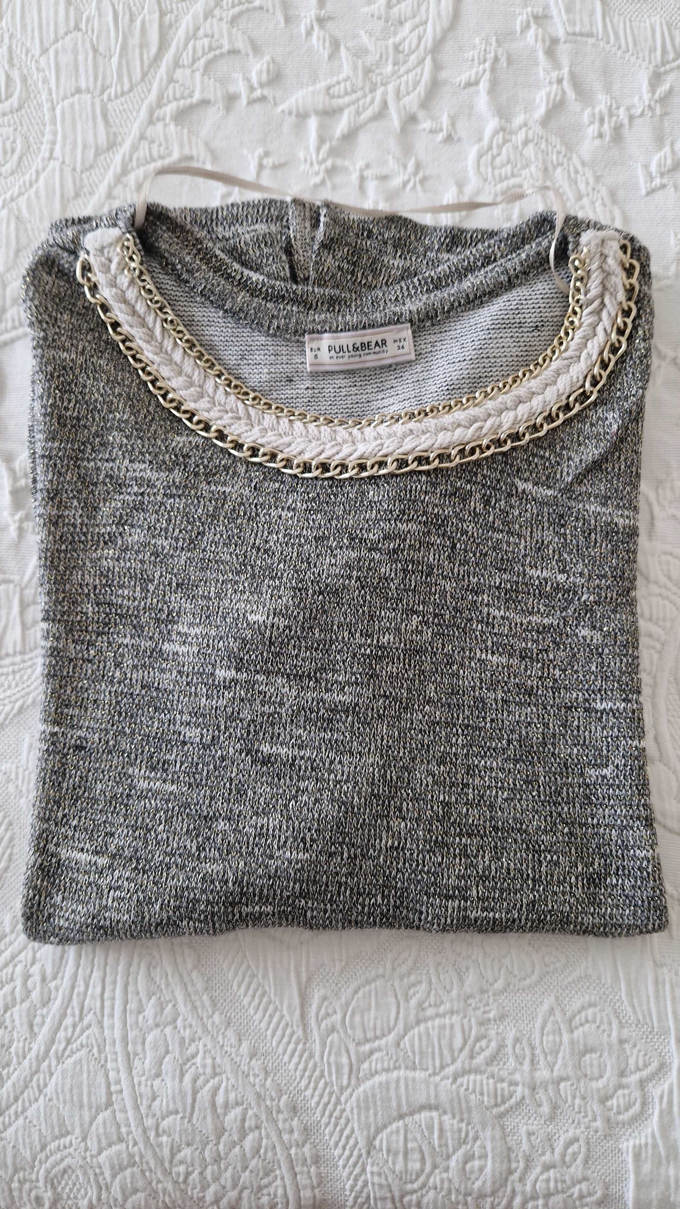 Blusa manga comprida, Pull & Bear, tamanho S
