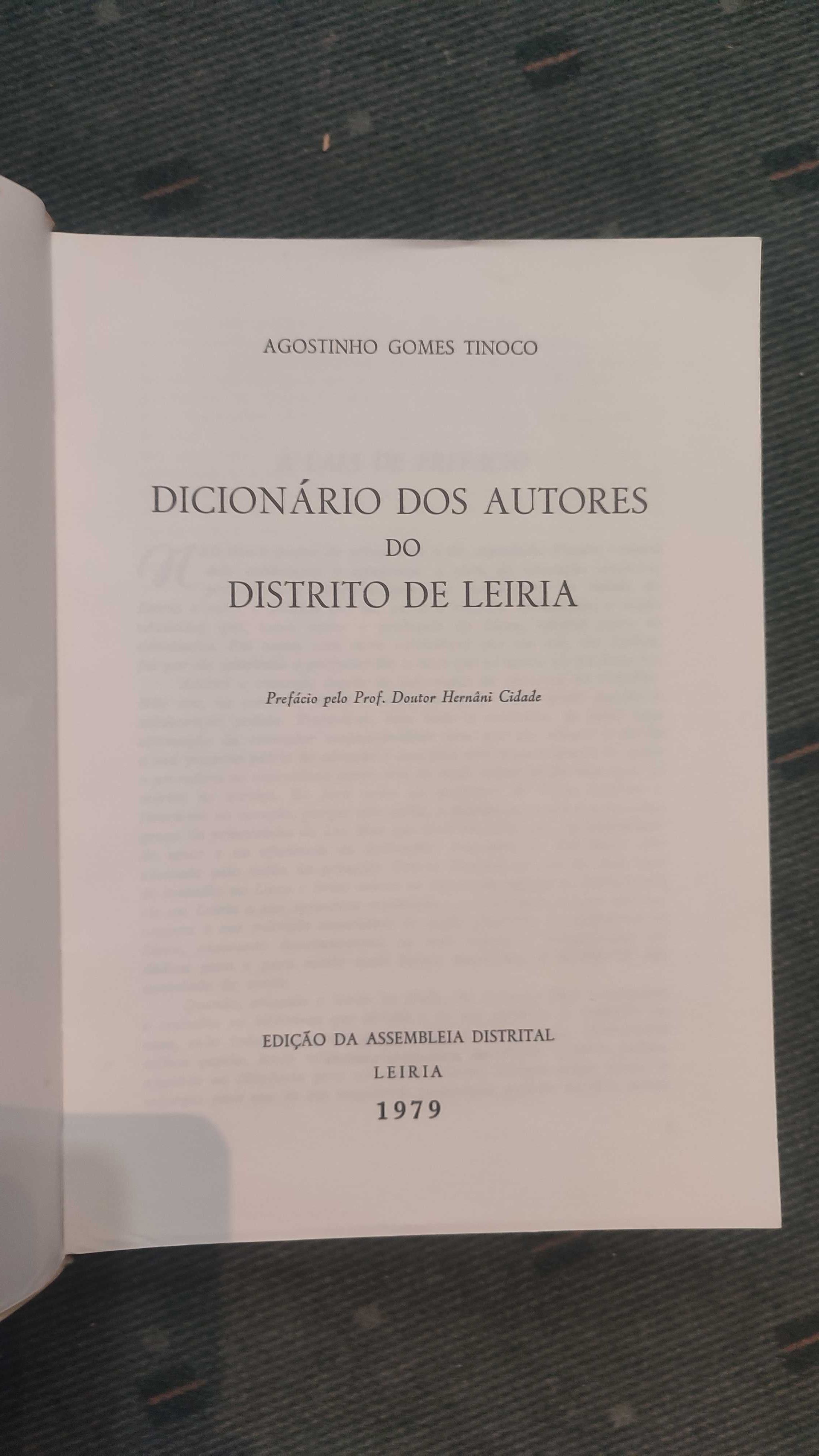 Dicionário dos Autores do Distrito de Leiria  - Agostinho Gomes Tinoco
