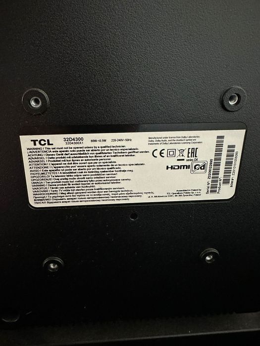 TV TCL 32" LED HD