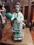Menino jesus em madeira policromada com olhos de vidro