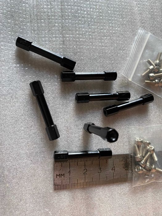 Стойка алюминиевая 37мм для карбонових рам квадрокоптера ПК дрон FPV