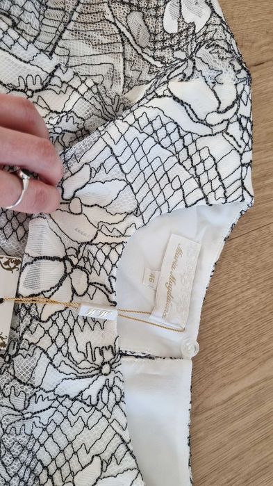 Komplet bluzka i spódnica elegancka 46