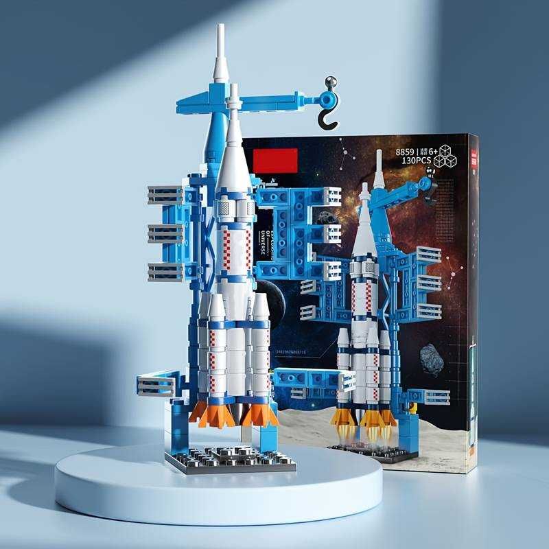 Zestaw klocków lego niebieska rakieta kosmiczna