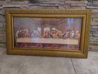 Stary obraz, ostatnia wieczerza, obraz dwunastu apostołów