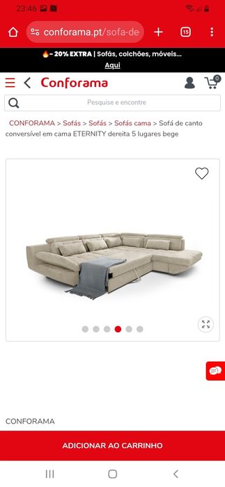 Sofá como novo beje