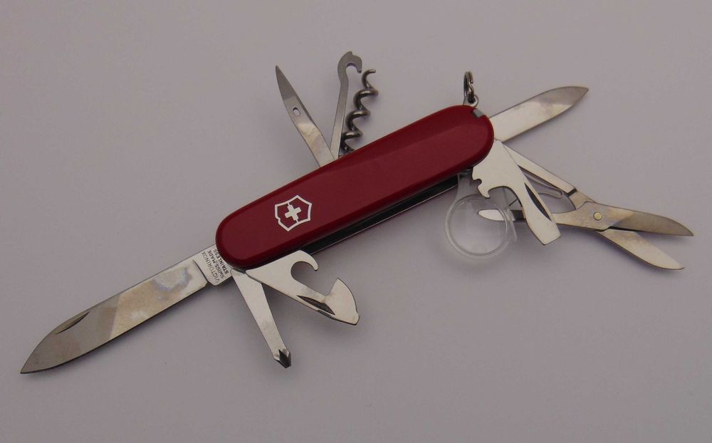 Scyzoryk VICTORINOX Explorer # lupa # nożyczki # otwieracz # SZWAJCAR