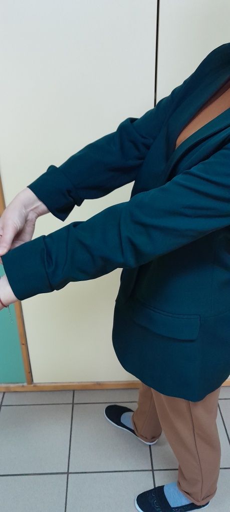 Żakiet butelkowa zieleń roz 36