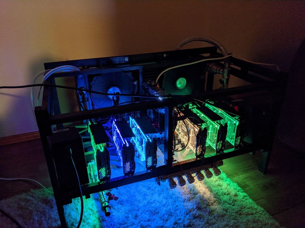 Водяна Майнінг-Ферма ТИХА 1070ti x5