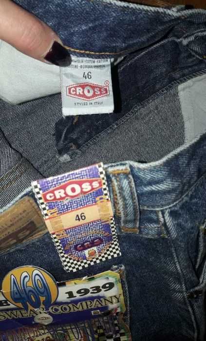 Orginalne nowe spodnie jeans Cross Since 1939 46 vintage