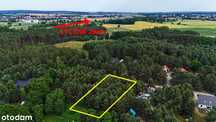 Działka budowlana 1830 m²  wśród lasów – spokojna okolica Komorowa