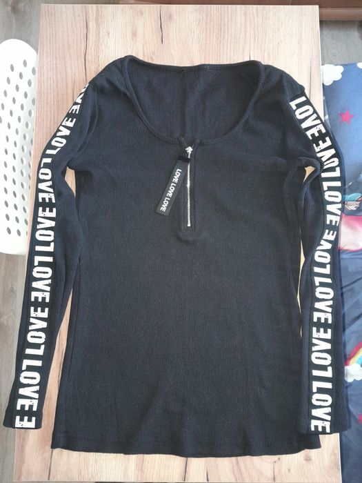 NOWA bluzka prążek z lampasami rozm. M/L