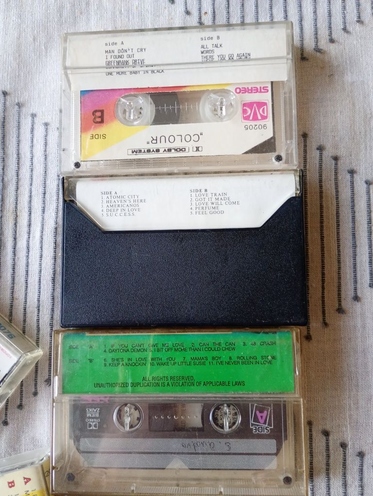 Zestaw kaset Santana Chritians Holly Johnson Steve Wonder