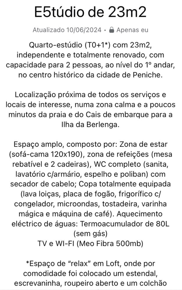 Estudio em Peniche