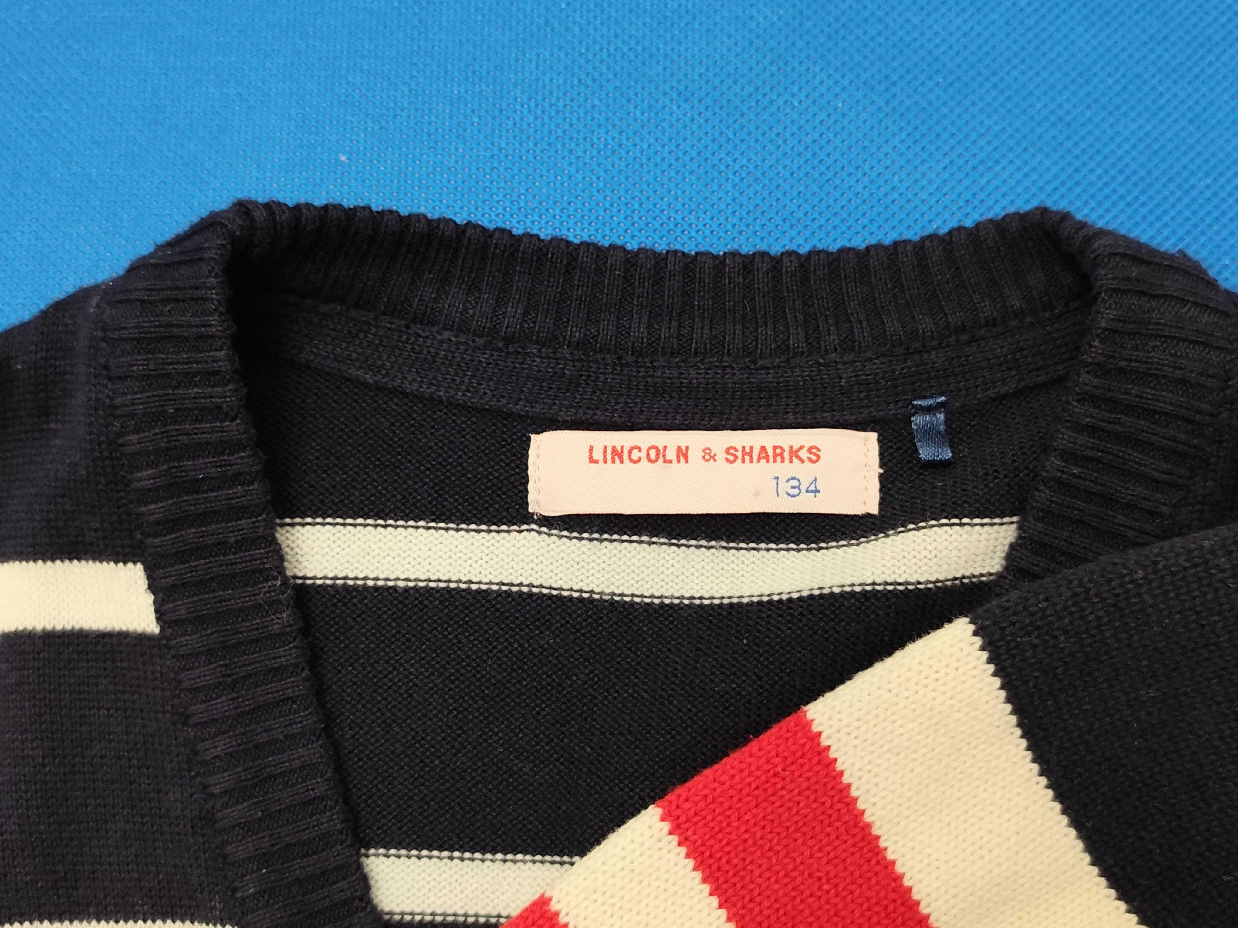 Elegancki sweter chłopięcy 134 cm 8-9 lat komplet 2 sztuki