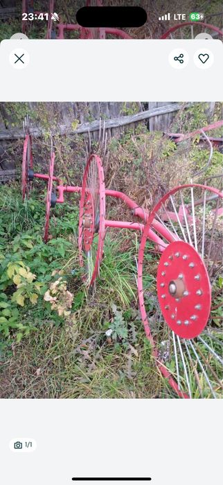 Продам    Ворошилку  на 4 колеса