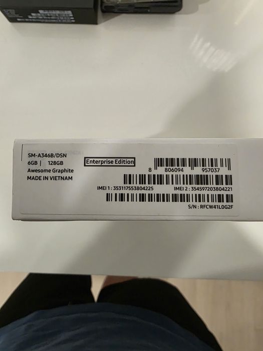 Samsung Galaxy A34 5G | 128GB | Graphite | NOVO / SELADO