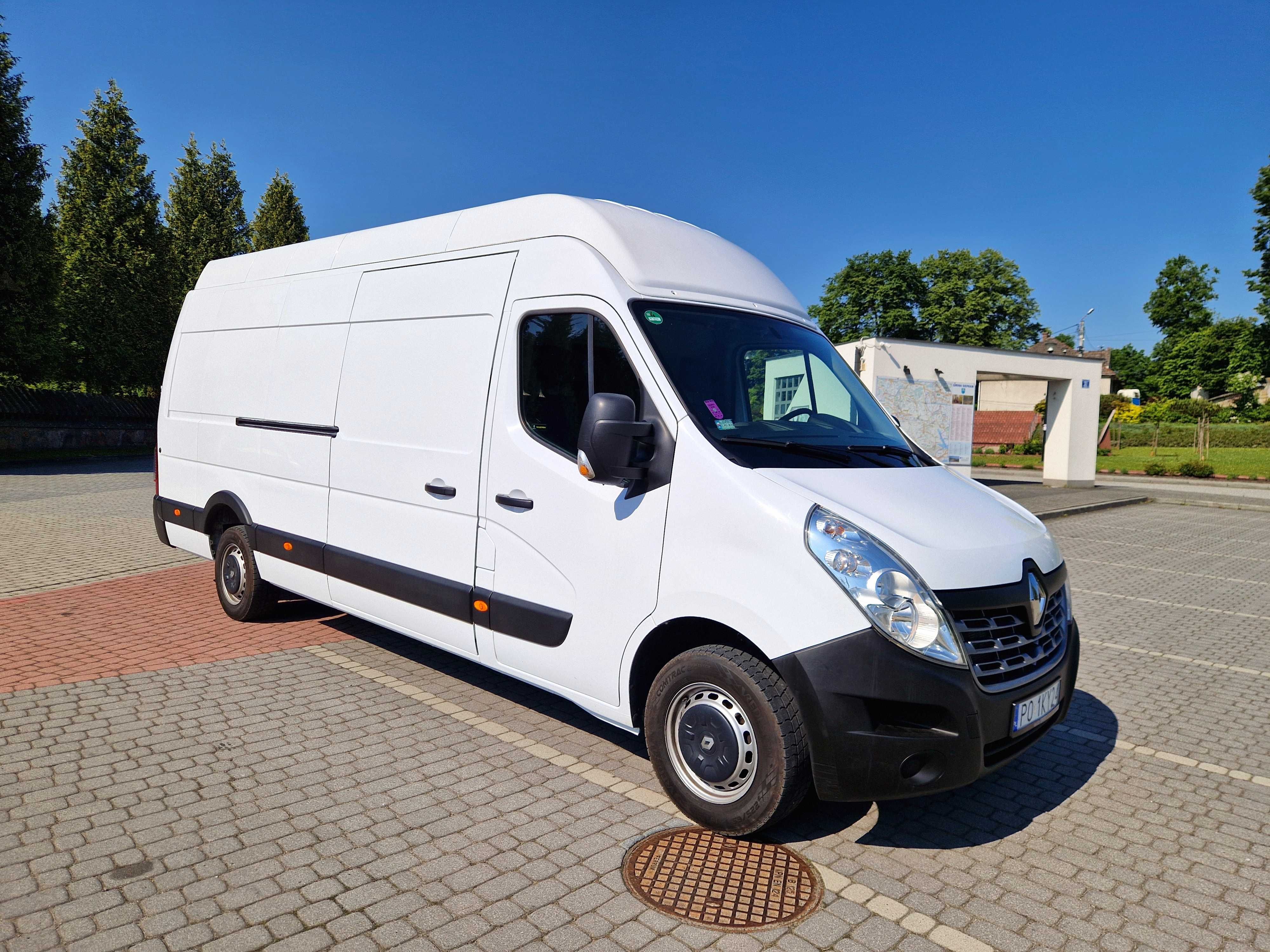 Renault Master Max Długi Furgon L4H3 Krajowy 1Wł Klima Faktura Vat 23%