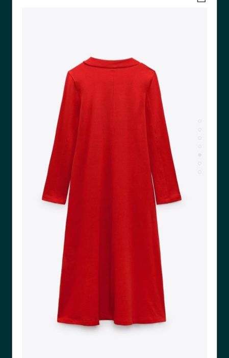 Zara  nowa sukienka czerwona  długa  s