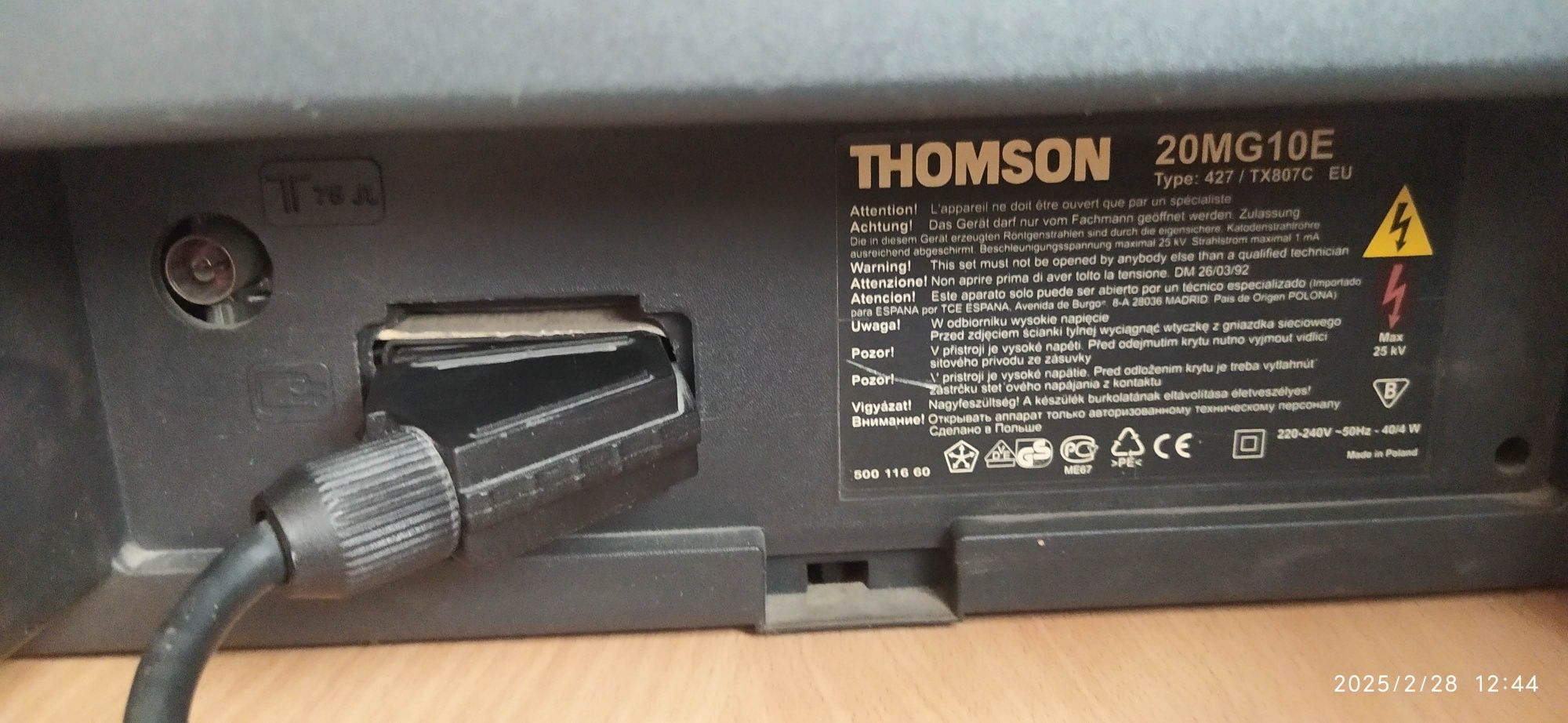 Telewizor kolorowy Thomson 20 calowy