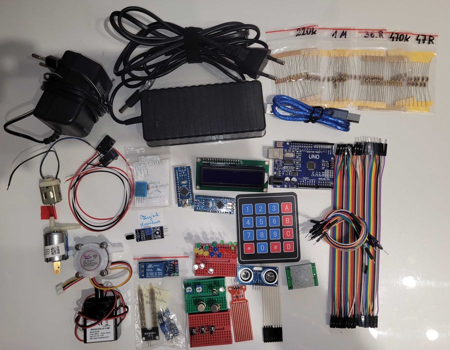 Arduino Uno  SUPER zestaw startowy - bardzo dużo elektroniki