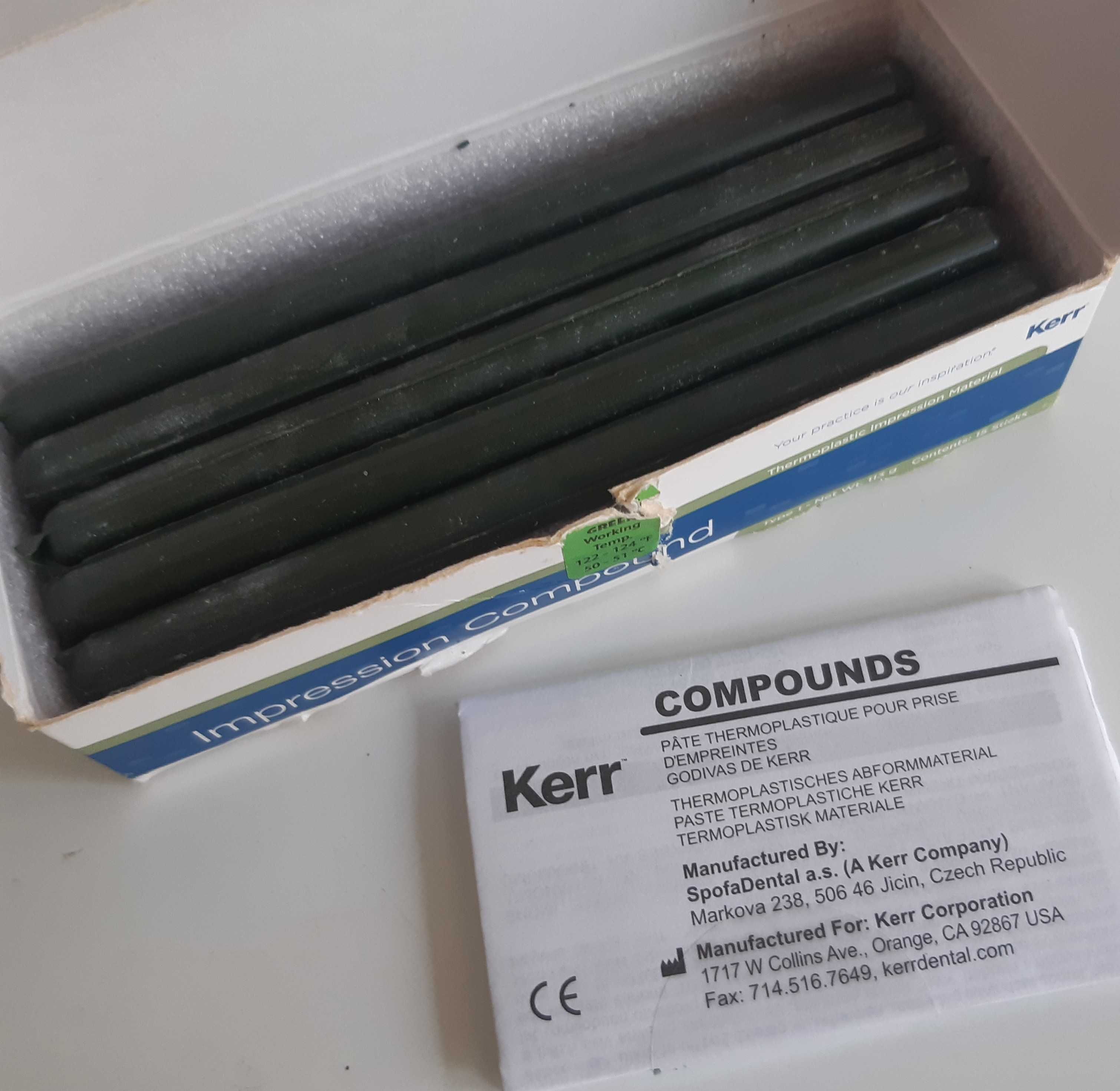 Caixa 15 Sticks Verdes Composto de Impressão Dentária KERR