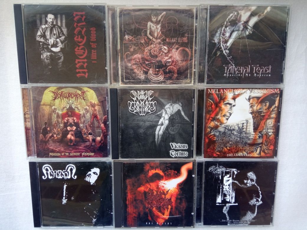 фирменные CD hard/heavy/death/black/grind ...