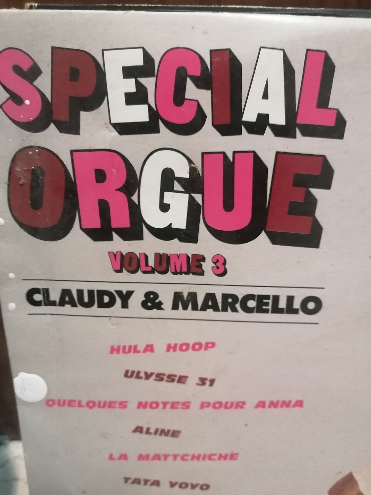 Disco vinil special orgue volume 3 claudy e Marcello