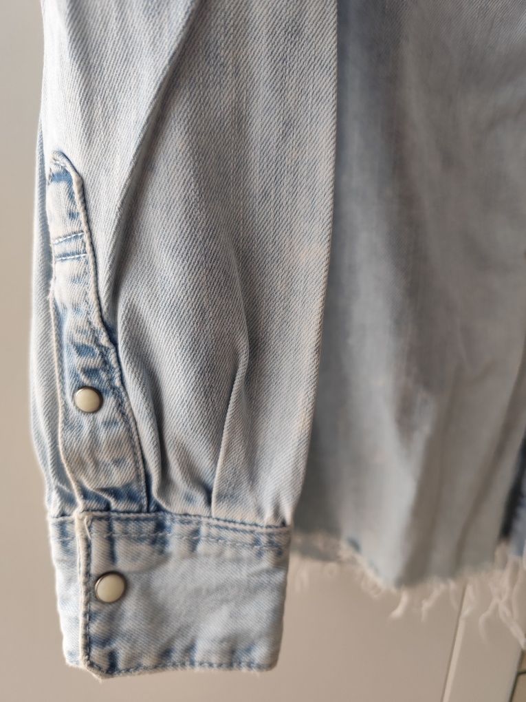Męska koszula jeans Bershka XS regular fit STAN IDEALNY