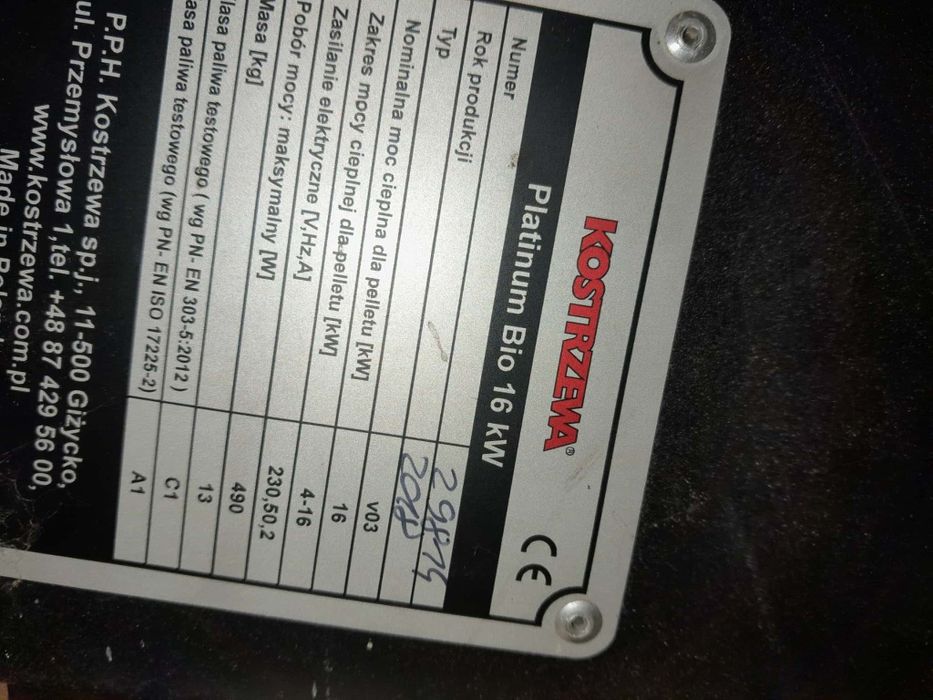 Palnik Kostrzewa Platinum bio 16 kw
