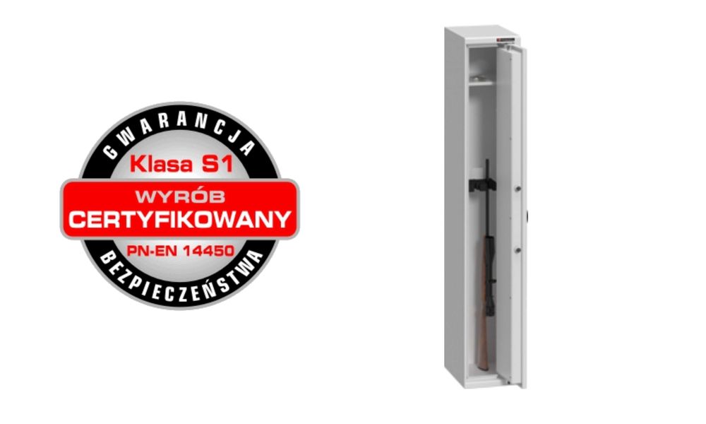 3 lufy szafa na broń sejf S1 zamek kluczowy