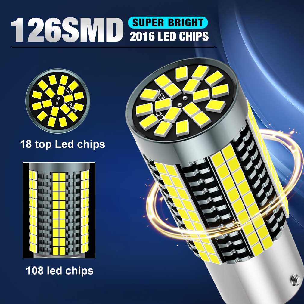 S&D Потужні 50W LED авто лампи  P21W 1156 BA15S T20 7440 7443 W21/5W