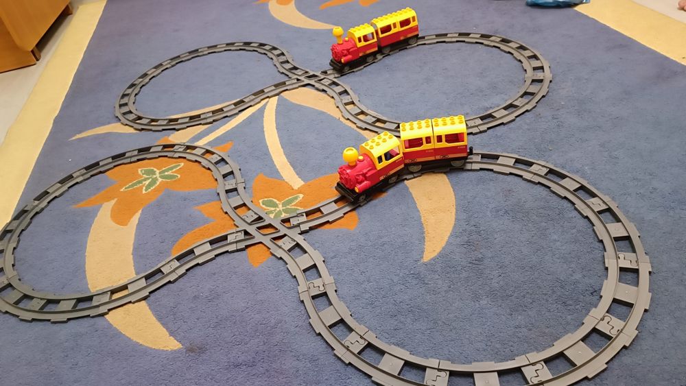 Конструктор ЖД Залізна Дорога M 0440 аналог лего дупло / Lego Duplo
