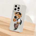 Etui silikonowe iphone case obudowa miś polo 13 14 pro 14 16 pro max