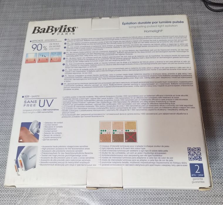 Depilator laserowy Babyliss G945E