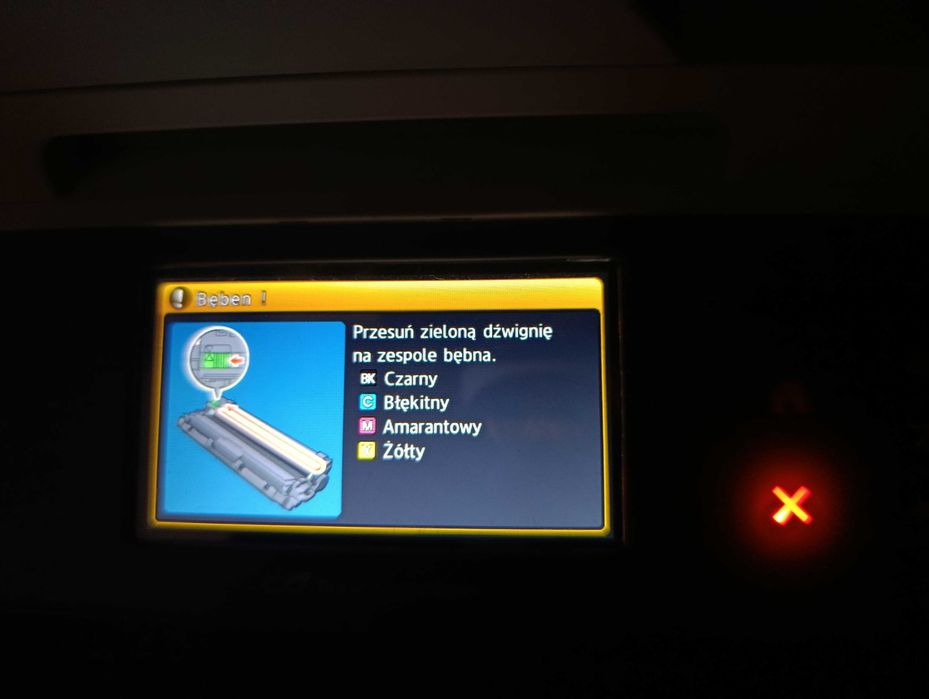 Brother DCP-9020CDW (WIFI,LAN,DUPLEX, SKANER) - uszkodzona