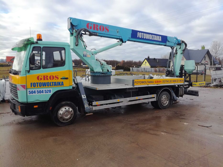 Podnośnik koszowy na podwoziu mercedesa zwyżka 22m  200kg