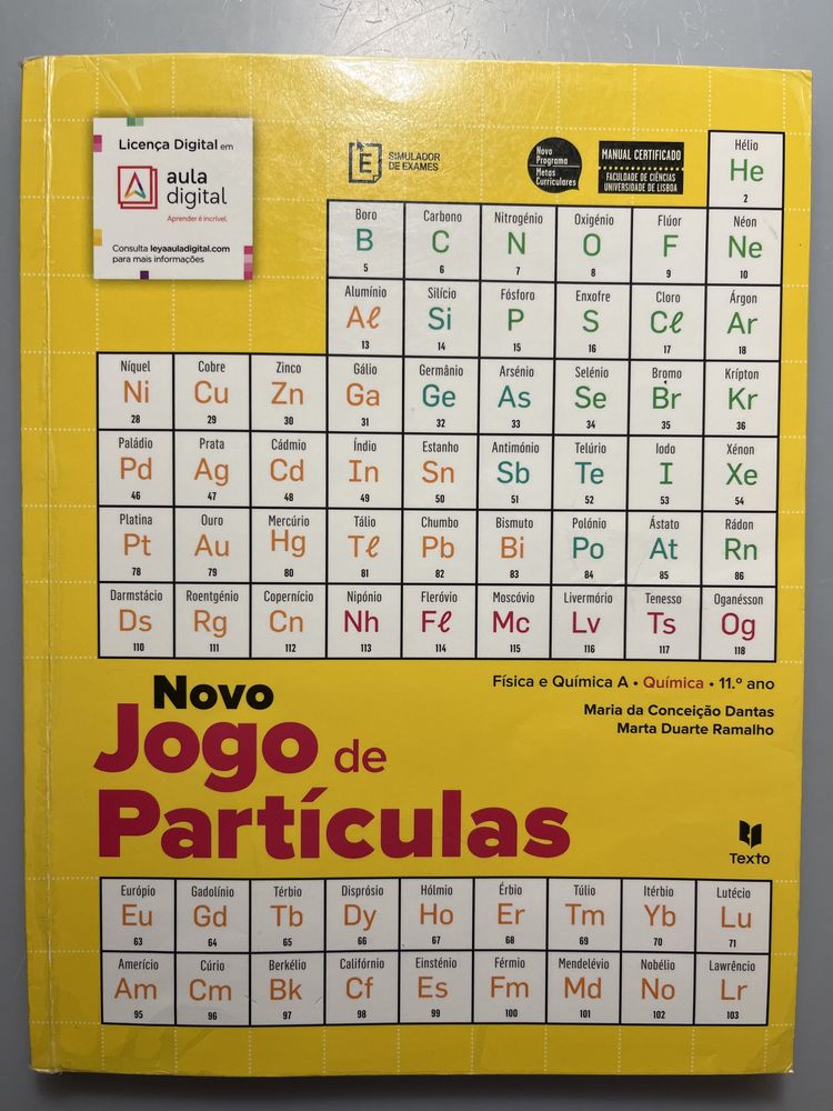 Manual Química 11° Ano + Caderno de Exercícios e de Laboratório