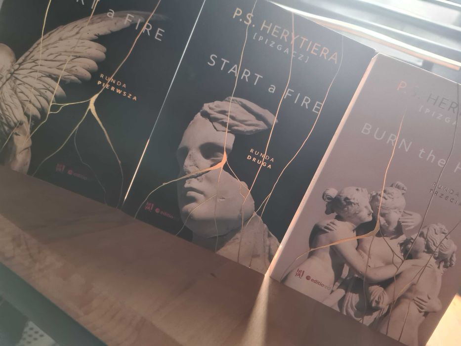 Start a fire PS Herytiera Pizgacz Trylogia Hell Burn the Hell zestaw 3