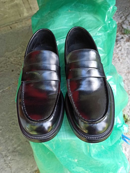 Туфли муж. ZARA цвет чёрный б/у