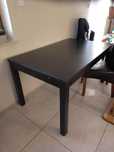 Stół Ikea rozkładany czarny 140-220cm