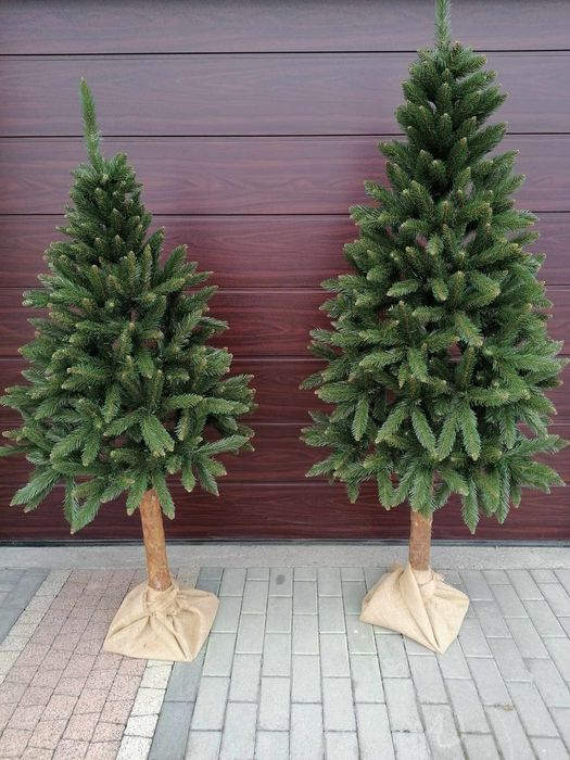 Hit choinka sztuczna na pniu świerk ozdoba świąteczna święta choinki