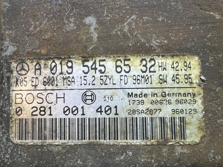 Ебу блок двигателя мозги Mercedes Sprinter 2.9 без имобилайзера