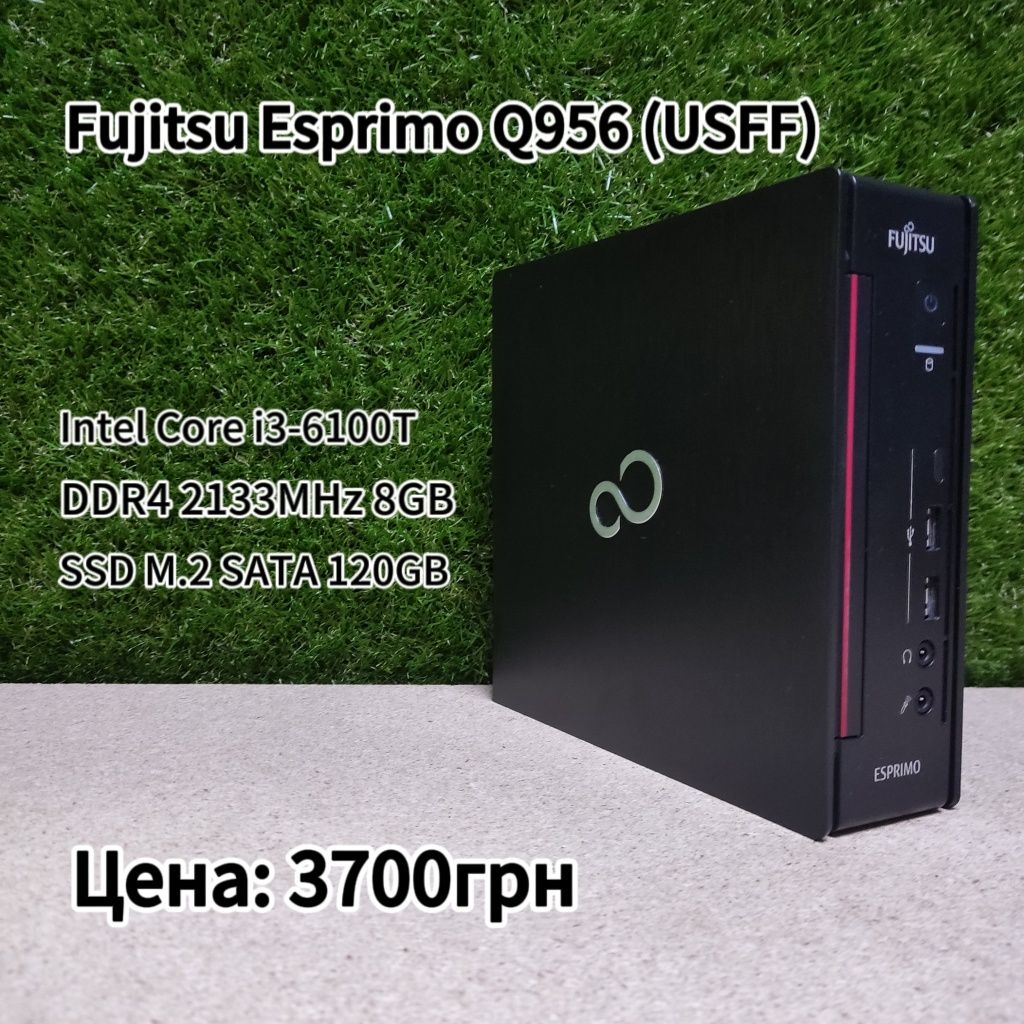 Комп'ютер Fujitsu Esprimo Q956 USFF (i3-6100T/DDR4 8GB/SSD M.2 120GB)