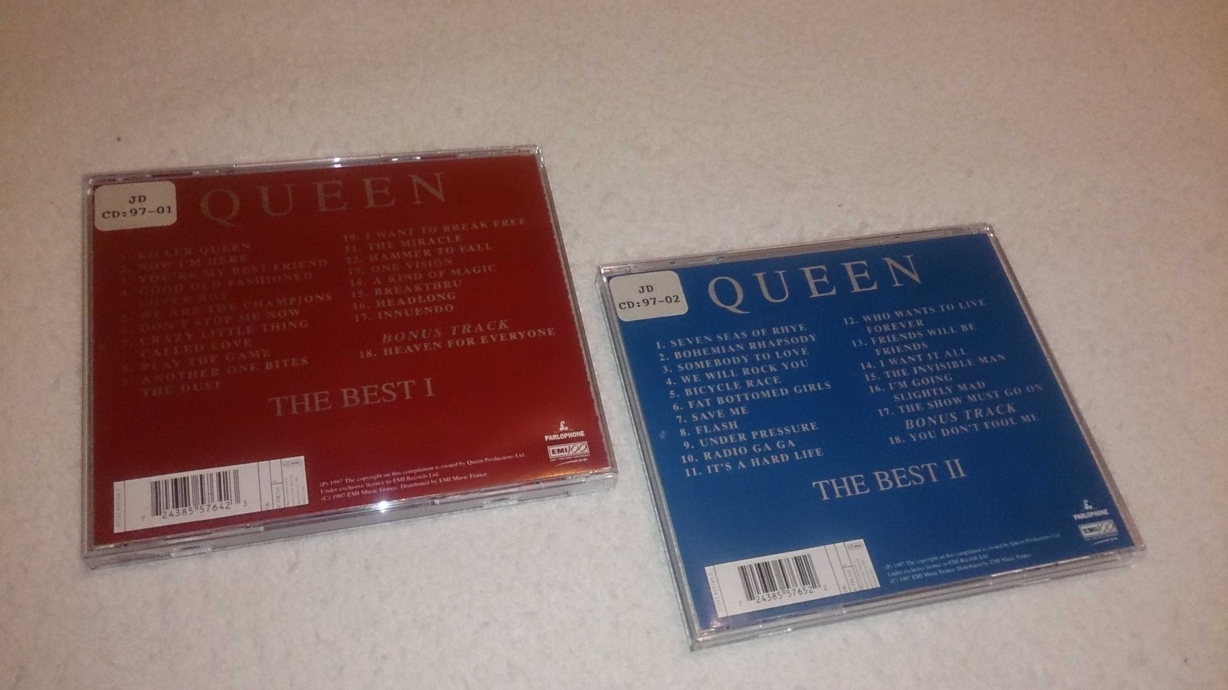 queen (the best I e II) 2 cds 1997 made in italy - raro