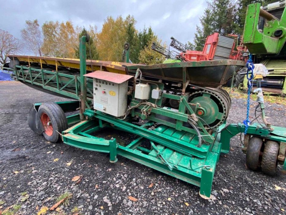 Pryzmownik dolnego zasypu Visser przenośnik taśmowy 12m  taśmociąg