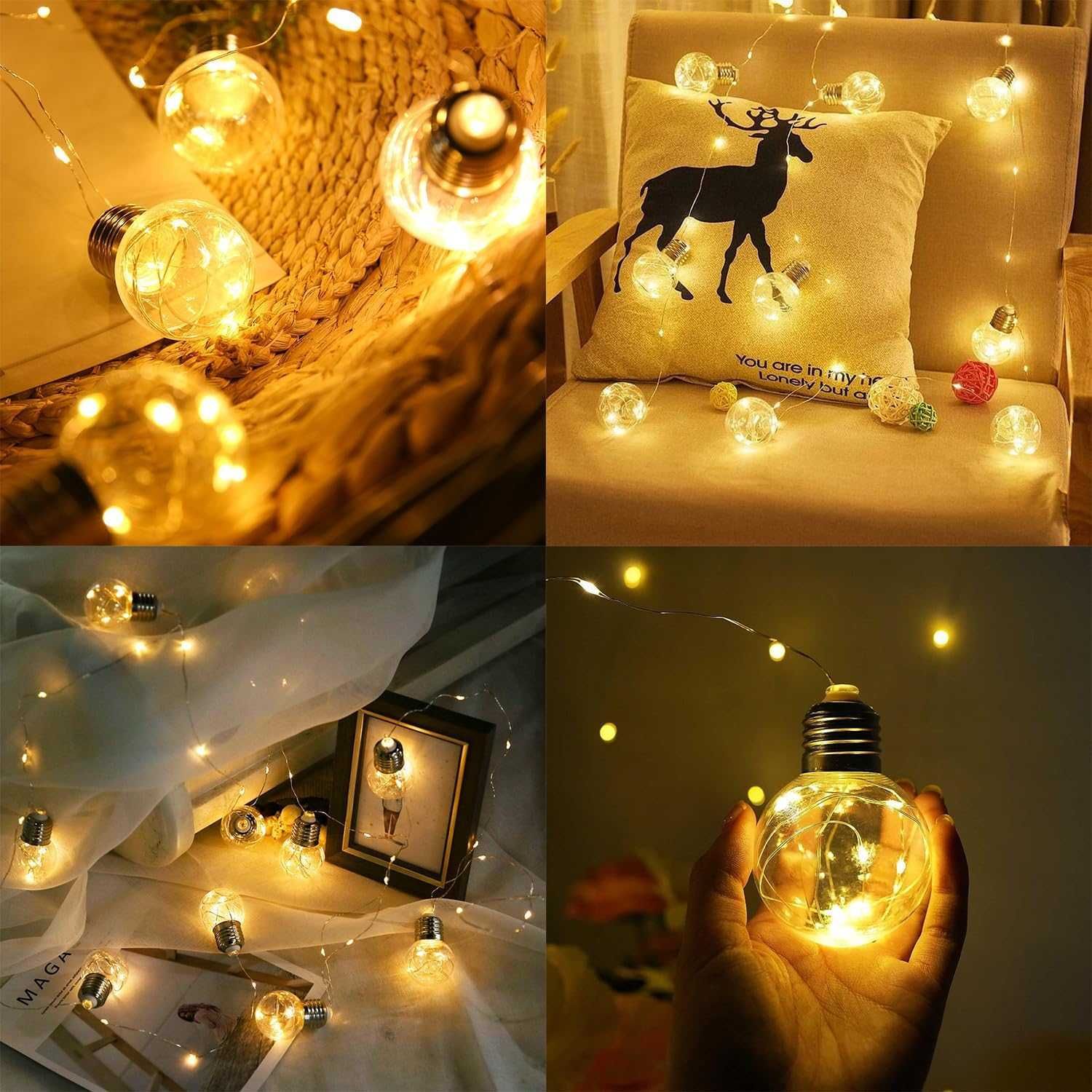 Łańcuch świetlny grilanda 100LED 8 trybów pilot wodoodporny 2,7 m nowy